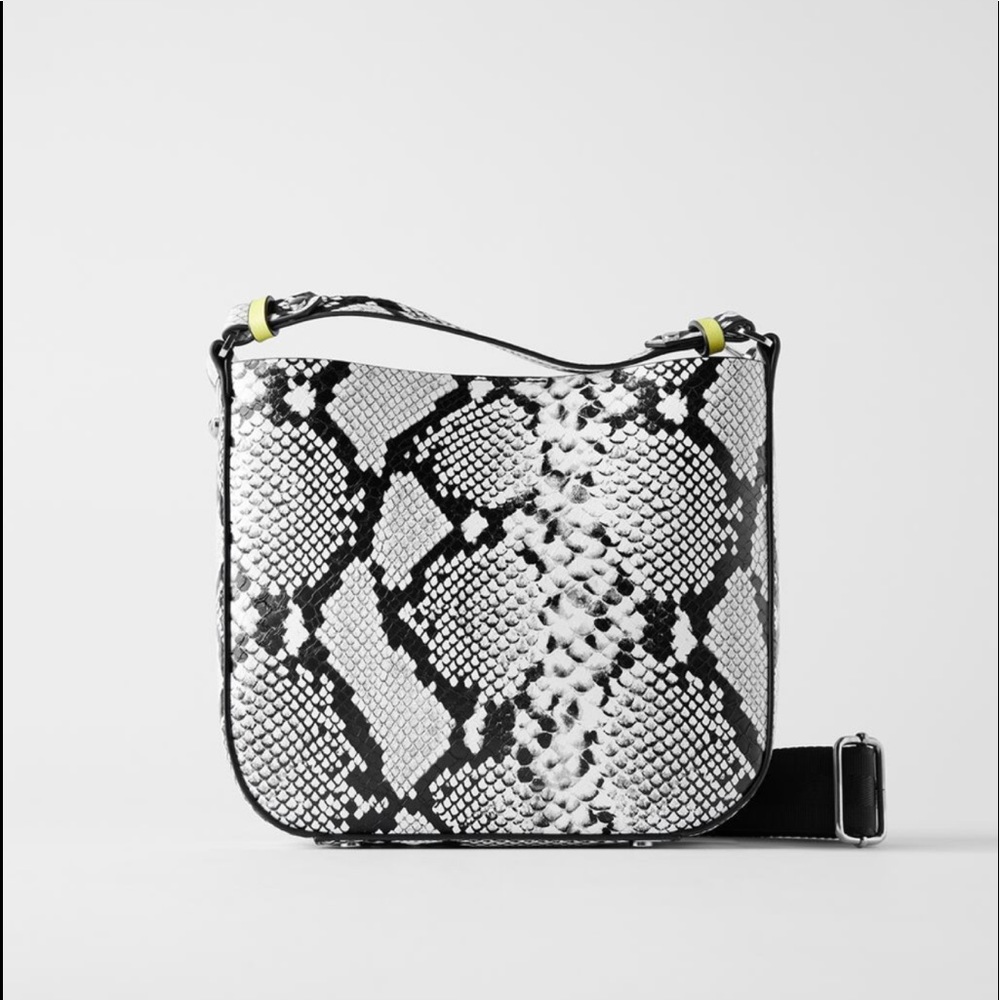 NWT! Zara Animal Print Bucket Bag